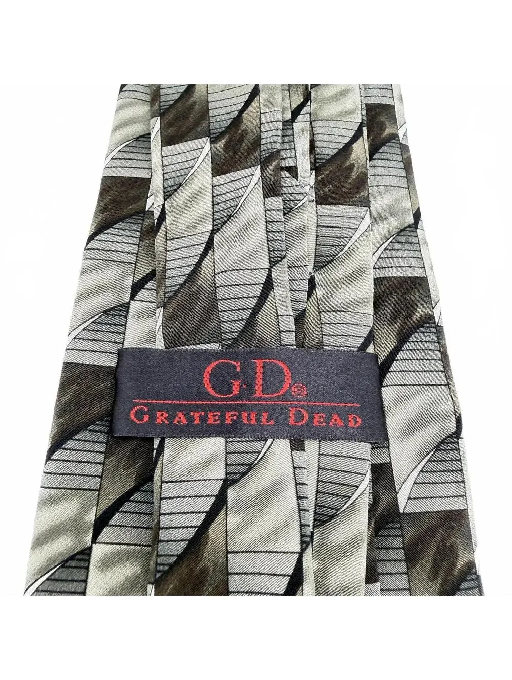 Grateful Dead Tie Men's Black Grey Beat It On Down